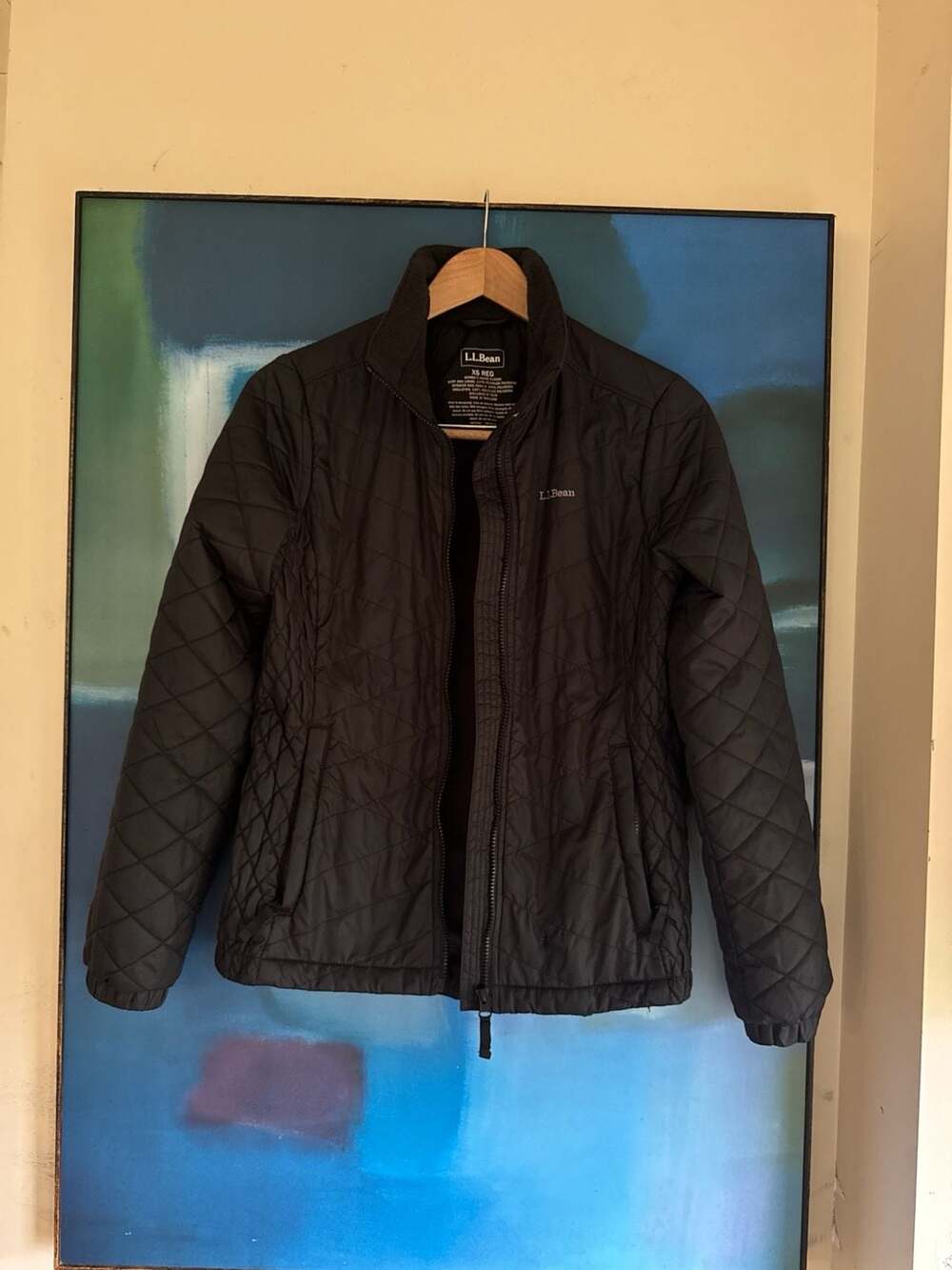 L.L.Bean Women's PrimaLoft Packaway Quilted Jacket, Black, Size XS Regular